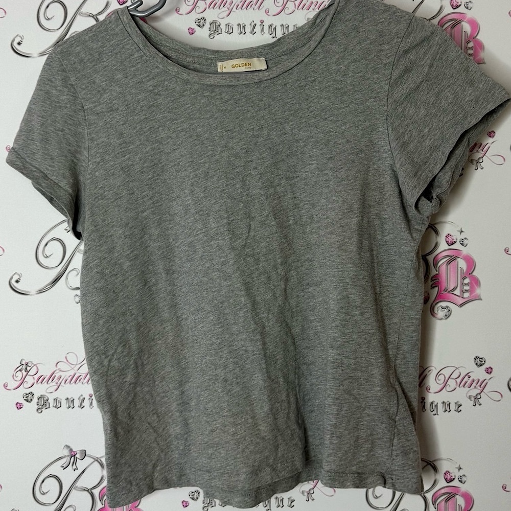 TNA golden aritzia grey tshirt tee classic stretchy comfy Women's Top